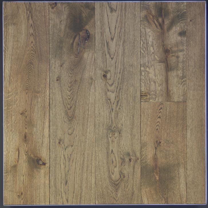 Eiken houten vloer dubbel gerookt + corcol + naturel
